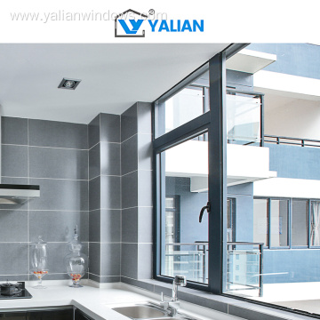 Casement Windows Double Glazing Swing Style Aluminum Alloy